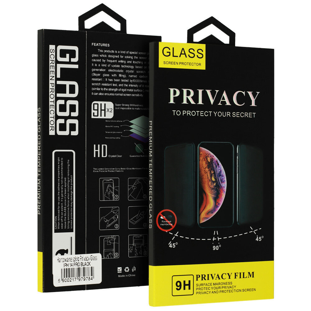 Privacy Glass 9H cena un informācija | Ekrāna aizsargstikli | 220.lv