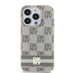 DKNY DKHMN61HCPTSE iPhone 11 | Xr 6.1" beżowy|beige hardcase IML Checkered Mono Pattern & Printed Stripes MagSafe цена и информация | Чехлы для телефонов | 220.lv