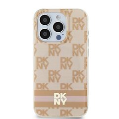 DKNY DKHMP15XHCPTSP iPhone 15 Pro Max 6.7" różowy|pink hardcase IML Checkered Mono Pattern & Printed Stripes MagSafe цена и информация | Чехлы для телефонов | 220.lv