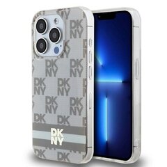 DKNY DKHMP13LHCPTSE iPhone 13 Pro | 13 6.1" beżowy|beige hardcase IML Checkered Mono Pattern & Printed Stripes MagSafe цена и информация | Чехлы для телефонов | 220.lv