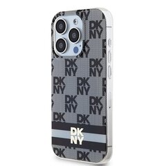 DKNY DKHMP14SHCPTSK iPhone 14 | 15 | 13 6.1" czarny|black hardcase IML Checkered Mono Pattern & Printed Stripes MagSafe цена и информация | Чехлы для телефонов | 220.lv