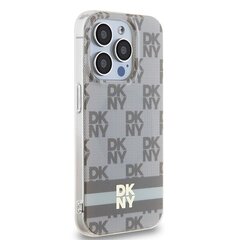 DKNY DKHMP13XHCPTSE iPhone 13 Pro Max 6.7" beżowy|beige hardcase IML Checkered Mono Pattern & Printed Stripes MagSafe цена и информация | Чехлы для телефонов | 220.lv