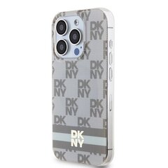 DKNY DKHMP14XHCPTSE iPhone 14 Pro Max 6.7" beżowy|beige hardcase IML Checkered Mono Pattern & Printed Stripes MagSafe цена и информация | Чехлы для телефонов | 220.lv