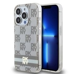 DKNY DKHMP14XHCPTSE iPhone 14 Pro Max 6.7" beżowy|beige hardcase IML Checkered Mono Pattern & Printed Stripes MagSafe цена и информация | Чехлы для телефонов | 220.lv