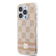 DKNY DKHMP15XHCPTSP iPhone 15 Pro Max 6.7" różowy|pink hardcase IML Checkered Mono Pattern & Printed Stripes MagSafe цена и информация | Чехлы для телефонов | 220.lv