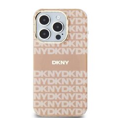 DKNY DKHMP15XHRHSEP iPhone 15 Pro Max 6.7" różowy|pink hardcase IML Mono & Stripe MagSafe цена и информация | Чехлы для телефонов | 220.lv