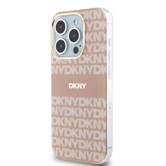 DKNY DKHMP15XHRHSEP iPhone 15 Pro Max 6.7" różowy|pink hardcase IML Mono & Stripe MagSafe цена и информация | Чехлы для телефонов | 220.lv