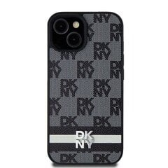 DKNY DKHCS24LPCPTSSK S24 Ultra S928 czarny|black hardcase Leather Checkered Mono Pattern & Printed Stripes цена и информация | Чехлы для телефонов | 220.lv