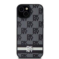 DKNY DKHCS24SPCPTSSK S24 S921 czarny|black hardcase Leather Checkered Mono Pattern & Printed Stripes цена и информация | Чехлы для телефонов | 220.lv