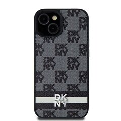 DKNY DKHCS24MPCPTSSK S24+ S926 czarny|black hardcase Leather Checkered Mono Pattern & Printed Stripes цена и информация | Чехлы для телефонов | 220.lv