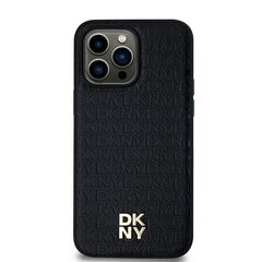 DKNY DKHMS24LPSHRPSK S24 Ultra S928 czarny|black hardcase Leather Pattern Metal Logo MagSafe цена и информация | Чехлы для телефонов | 220.lv