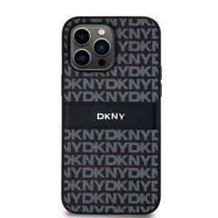 DKNY PU Leather Repeat Pattern Tonal Stripe Case for iPhone 15 Pro Max Blue цена и информация | Чехлы для телефонов | 220.lv