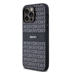 DKNY PU Leather Repeat Pattern Tonal Stripe Case for iPhone 15 Pro Max Blue цена и информация | Чехлы для телефонов | 220.lv