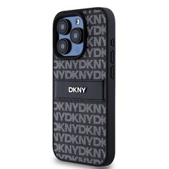 DKNY PU Leather Repeat Pattern Tonal Stripe Case for iPhone 15 Pro Max Blue цена и информация | Чехлы для телефонов | 220.lv