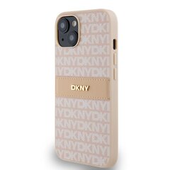 DKNY PU Leather Repeat Pattern Tonal Stripe Case for iPhone 14 Pink цена и информация | Чехлы для телефонов | 220.lv