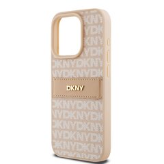 DKNY PU Leather Repeat Pattern Tonal Stripe Case for iPhone 15 Pro Max Pink цена и информация | Чехлы для телефонов | 220.lv