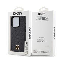 DKNY PU Leather Repeat Pattern Stack Logo MagSafe Case for iPhone 15 Pro Max Pink цена и информация | Чехлы для телефонов | 220.lv