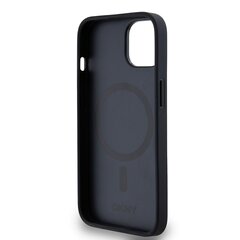 DKNY PU Leather Repeat Pattern Stack Logo MagSafe Case for iPhone 14 Black цена и информация | Чехлы для телефонов | 220.lv