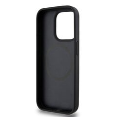 DKNY PU Leather Repeat Pattern Stack Logo MagSafe Case for iPhone 14 Pro Max Black цена и информация | Чехлы для телефонов | 220.lv
