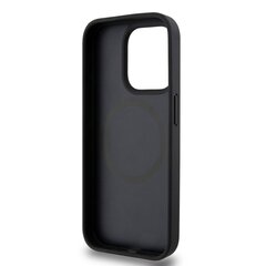 DKNY PU Leather Repeat Pattern Stack Logo MagSafe Case for iPhone 15 ro Max Black цена и информация | Чехлы для телефонов | 220.lv