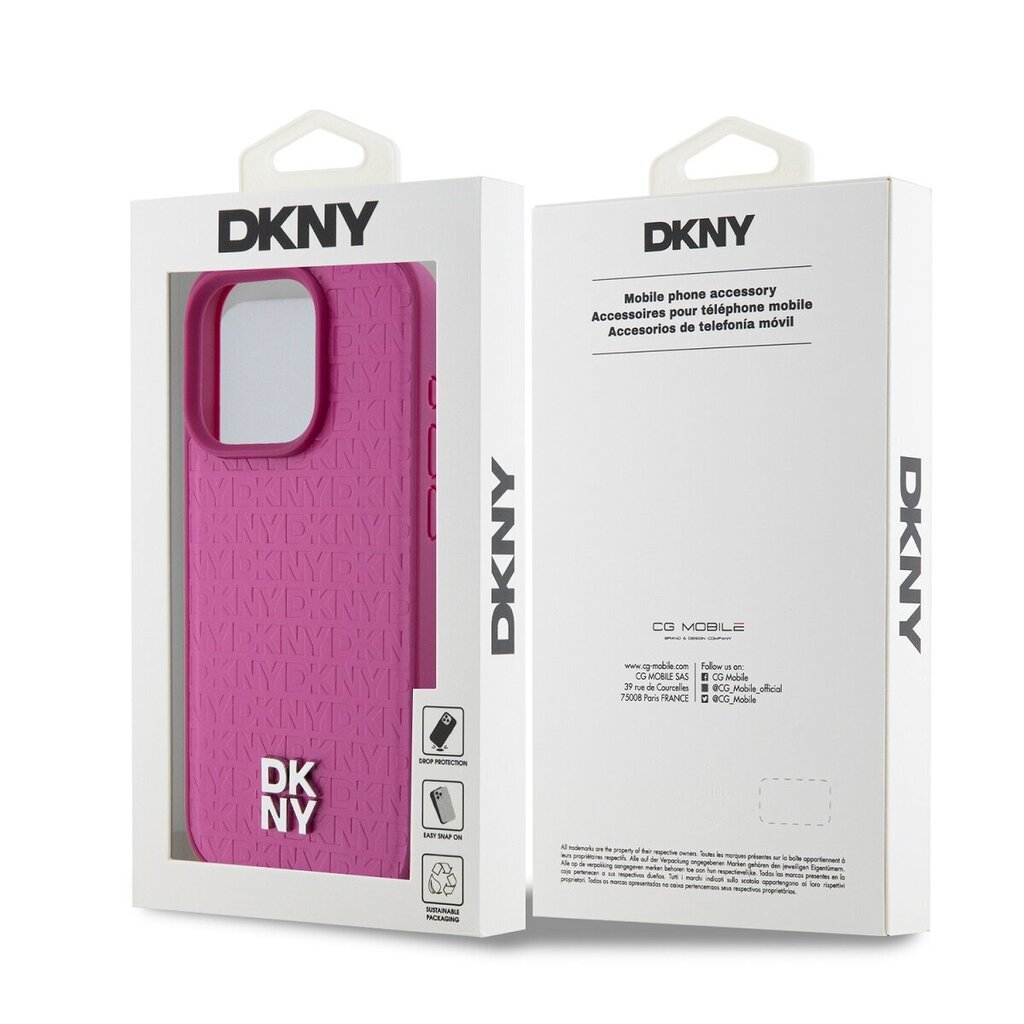 DKNY Leather Stack Logo Mag Case cena un informācija | Telefonu vāciņi, maciņi | 220.lv