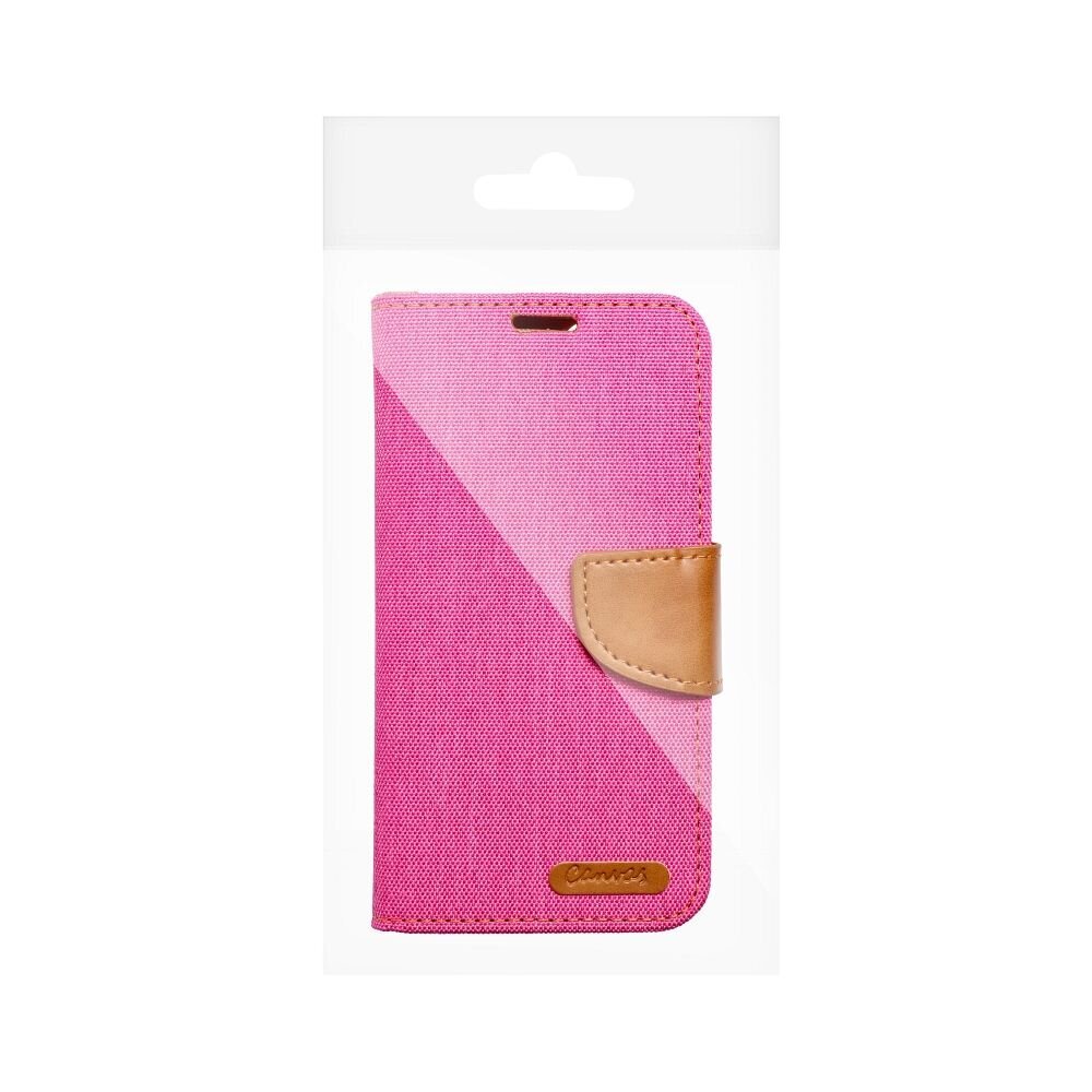 CANVAS Book case for Xiaomi Redmi NOTE 13 4G pink cena un informācija | Kalendāri, piezīmju grāmatas | 220.lv