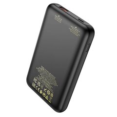 Power Bank HOCO 10 000mAh PD 22,5W Q21 black cena un informācija | Lādētāji-akumulatori (Power bank) | 220.lv