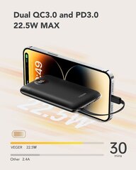 Veger C11 10 000mAh цена и информация | Зарядные устройства Power bank | 220.lv