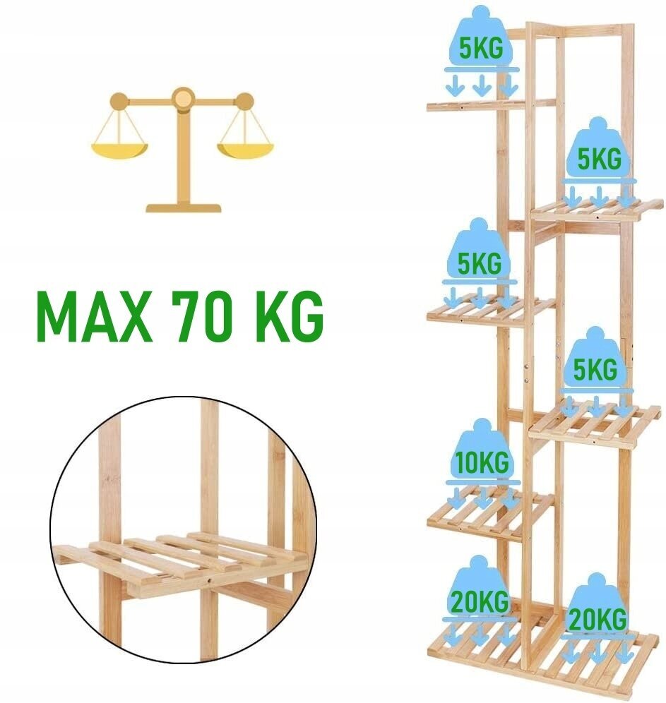 FLuxar home statīvs ziediem POL012 122 cm цена и информация | Ziedu statīvi, puķu podu turētāji | 220.lv