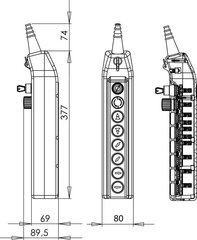 Пульт управления краном PKS-8W04 цена и информация | Системы безопасности, контроллеры | 220.lv