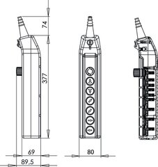 Пульт управления краном PKS-8W06 цена и информация | Системы безопасности, контроллеры | 220.lv