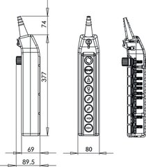 Пульт управления краном PKS-8W09 цена и информация | Системы безопасности, контроллеры | 220.lv