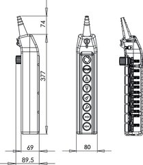 Пульт управления краном PKS-8W10 цена и информация | Системы безопасности, контроллеры | 220.lv