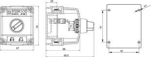 Vadības pults ST22K1-06-1 rotācijas poga cena un informācija | Drošības sistēmas, kontrolieri | 220.lv