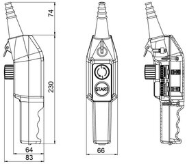 Пульт управления краном PKS-2W03 цена и информация | Системы безопасности, контроллеры | 220.lv