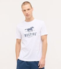 Mustang vīriešu t-krekls 1015069*2007, balts 4058823760898 cena un informācija | Vīriešu T-krekli | 220.lv