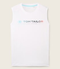Tom Tailor vīriešu t-krekls 1041866*20000, balts 4067672500135 cena un informācija | Vīriešu T-krekli | 220.lv