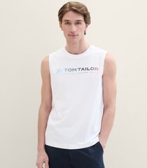 Tom Tailor vīriešu t-krekls 1041866*20000, balts 4067672500135 cena un informācija | Vīriešu T-krekli | 220.lv