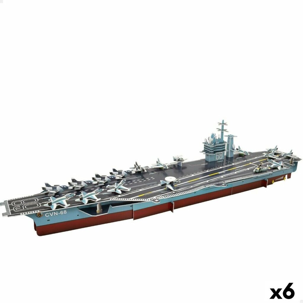 3D puzle Nimitz Aircraft Carrier Colorbaby, 67 d, 6 gab. цена и информация | Puzles, 3D puzles | 220.lv