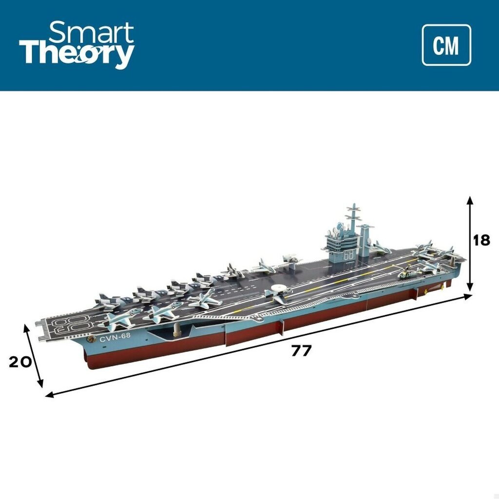 3D puzle Nimitz Aircraft Carrier Colorbaby, 67 d, 6 gab. цена и информация | Puzles, 3D puzles | 220.lv