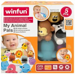 Vannas rotaļlietu komplekts Winfun, 5 d, 12 gab. cena un informācija | Rotaļlietas zīdaiņiem | 220.lv