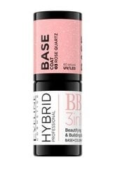 Hibrīda nagu lakas bāze Eveline Cosmetics Hybrid Professional, Nr.03, Rose Quartz, 5 ml cena un informācija | Nagu lakas, stiprinātāji | 220.lv