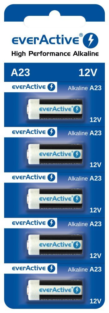 Baterijas everActive A23 12V, 5 gab. cena un informācija | Baterijas | 220.lv