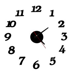 Настенные часы, черные цена и информация | Часы | 220.lv