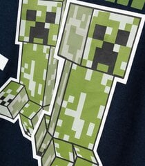 Name It bērnu Minecraft t-krekls 13230850*01, tumši zils 5715516717568 cena un informācija | Zēnu krekli | 220.lv