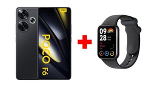 Xiaomi Poco F6 5G 12/512GB Black + Xiaomi Smart Band 8 Pro Black cena un informācija | Mobilie telefoni | 220.lv