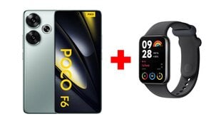 Xiaomi Poco F6 5G 12/512GB Green + Xiaomi Smart Band 8 Pro Black цена и информация | Мобильные телефоны | 220.lv