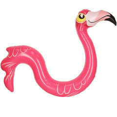 Piepūšams ūdens pludiņš flamingo Ikonk, 131 cm, rozā cena un informācija | Piepūšamās rotaļlietas un pludmales preces | 220.lv