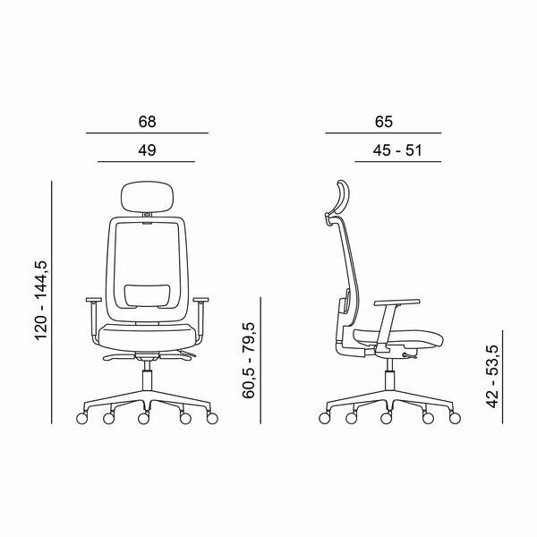 Ergonomiskais biroja krēsls Powerton Lucie, melns cena un informācija | Biroja krēsli | 220.lv