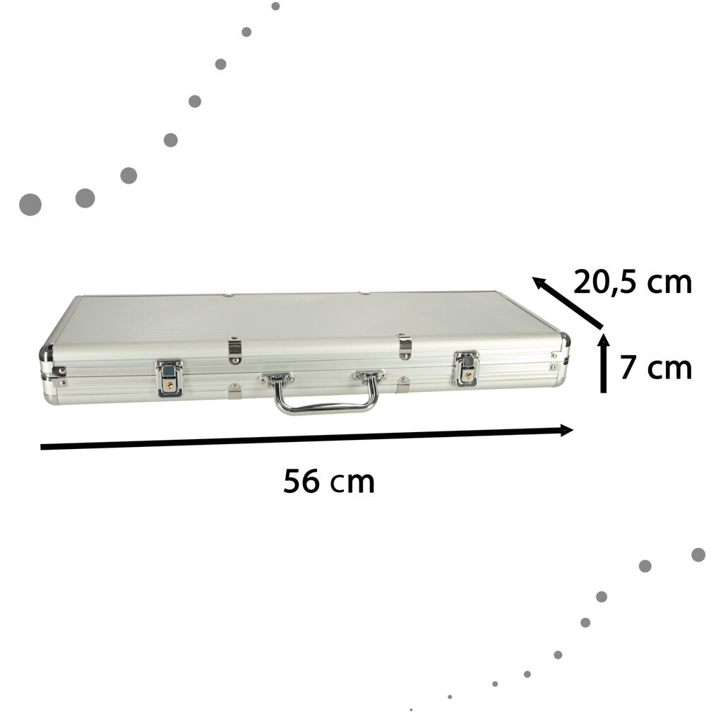 Liels pokera komplekts koferī, 500 gab. cena un informācija | Azartspēles, pokers | 220.lv